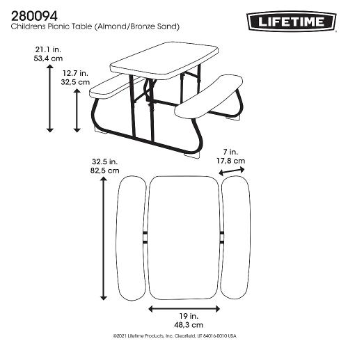 gyermek piknik szett 83 cm LIFETIME 280094