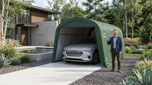 ponyva garázs 3,7x6,1 m - 62760EU