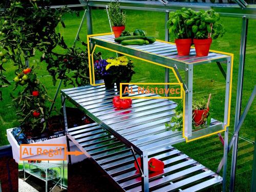 alumínium kiegészítő állvány VITAVIA 120x26 ezüst