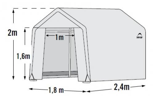 fóliasátor 1,8x2,4 m - 25 mm - 70600EU