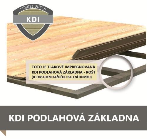 fapadló KARIBU 2,38 x 2,42 m (54197)