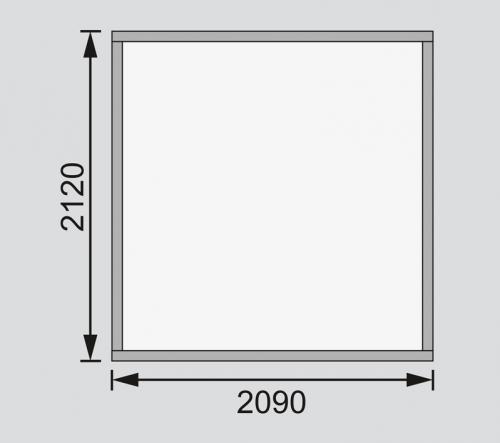 fából készült kerti ház KARIBU ASKOLA 2 (82901) terragrau