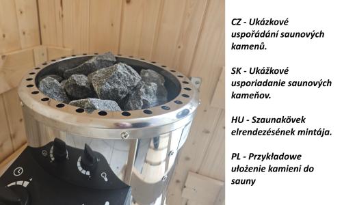 szaunakályha KARIBU 3,6 KW (71312) integrált vezérléssel