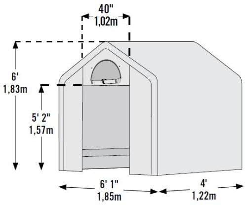 tartalék vitorla - fóliasátor 1,8x1,2 m (70208EU)