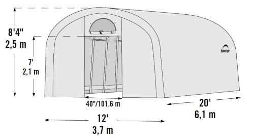 tartalék vitorla - fóliasátor 3,7x6,1 m (70592EU)