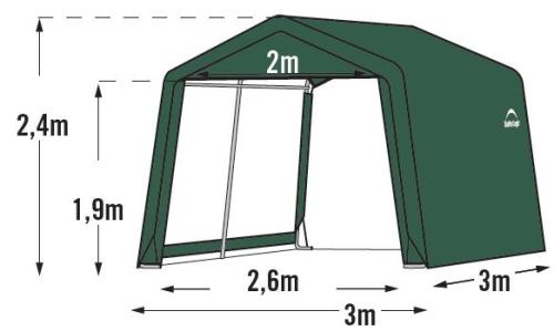 tartalék vitorla - ponyva pavilon 3,0x3,0 m (70335EU)