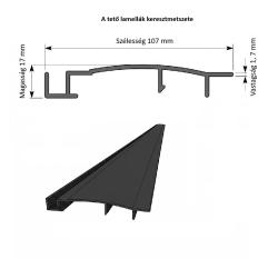 alumínium pergola LANITPLAST BIOCLIMATIC STANDARD 4x3 m