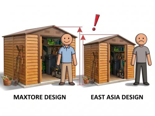 fém kerti ház LANITPLAST MAXTORE WOOD 1112