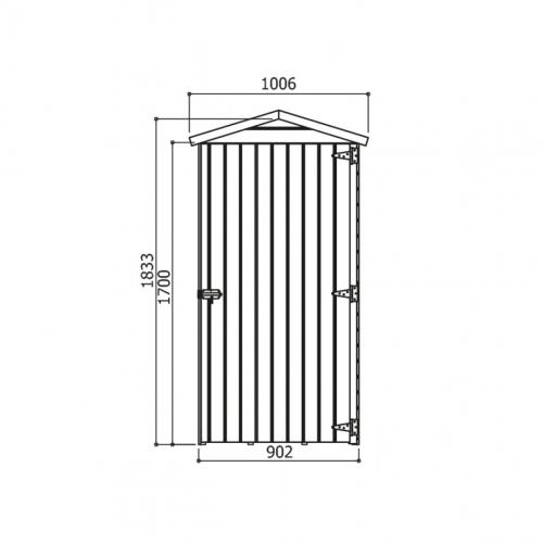 fából készült kerti ház SOLID ANITA 1 - 90 x 96 cm (S879-1)