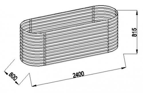 magaságyás LANITPLAST WAVE 248