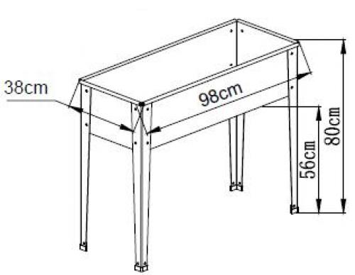 magaságyás LANITPLAST RAISED BED 104