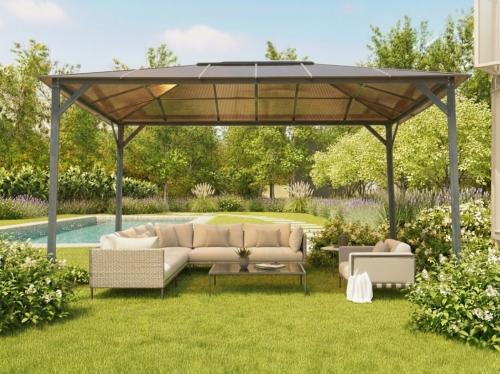 kerti pavilon LANITPLAST 43 antracit + bronz PC