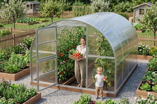 üvegház LANITPLAST TIBERUS 3x4 m PC 4 mm