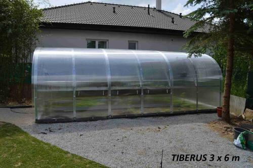 üvegház LANITPLAST TIBERUS 3x4 m PC 4 mm