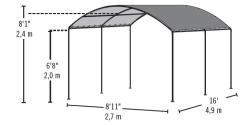 tartalék vitorla - MONARC 2,7 x 4,9 m (25866EU)
