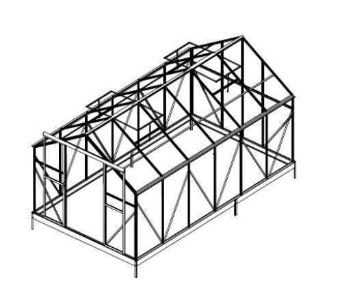 tartalék üveg az üvegházhoz LANITPLAST PLUGIN 8x14 PC 4 mm