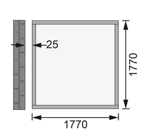 fából készült kerti ház KARIBU WANDLITZ 2 (73072) terragrau