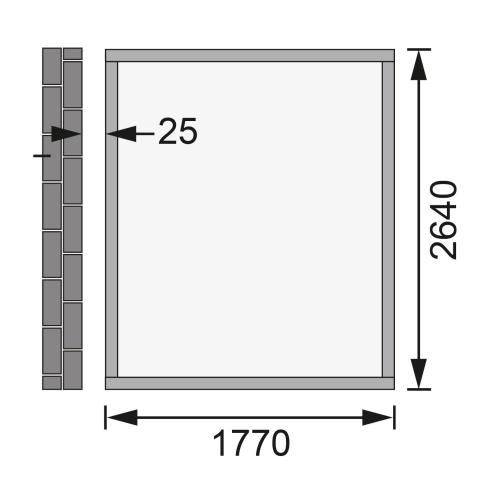 fából készült kerti ház KARIBU WANDLITZ 3 (73073) terragrau