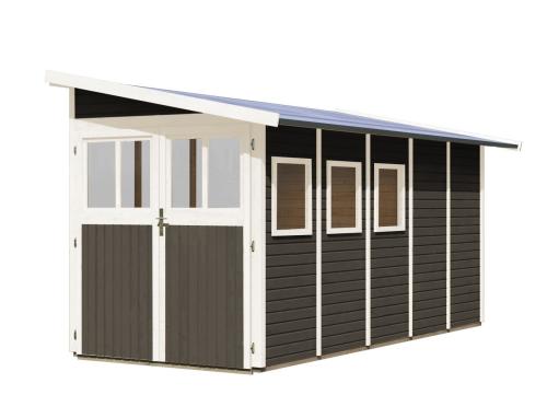 fából készült kerti ház KARIBU WANDLITZ 5 (73075) terragrau