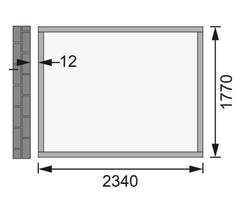 fából készült kerti ház KARIBU BOMLITZ 2 (8884) terragrau