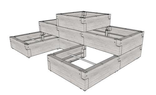 magaságyás JUWEL TIMBER ERGOLINE StepTwo