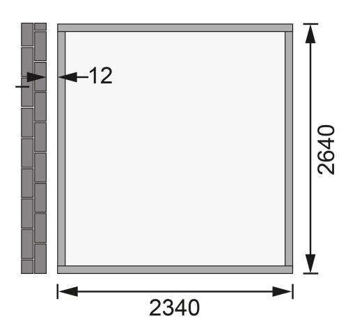 fából készült kerti ház KARIBU BOMLITZ 3 (8885) terragrau