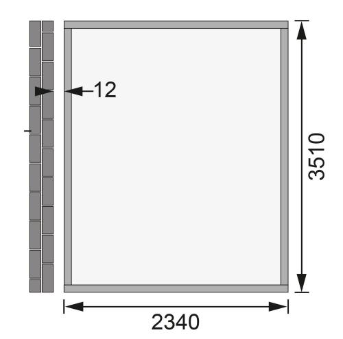 fából készült kerti ház KARIBU BOMLITZ 4 (8887) terragrau