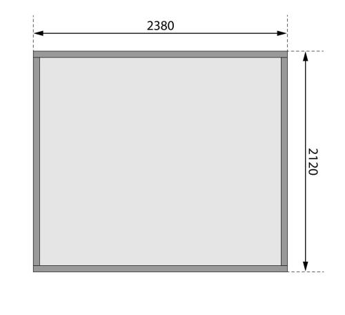 fából készült kerti ház KARIBU GLUCKSBURG 4 (68216) terragrau