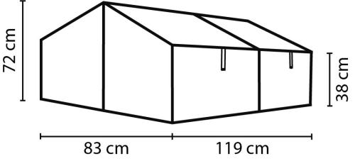 melegágy VITAVIA GAIA JUMBO PC 4 mm fekete