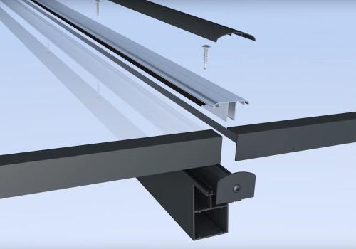 hliníková pergola SKYLUX CLIMALUX 7,0 x 3,5 m antracit + opál PC
