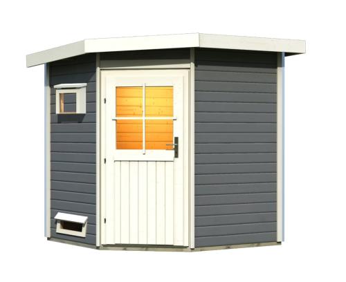 finn szauna KARIBU PEKKA (92354) terragrau