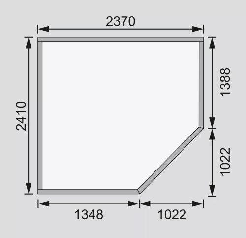 drevený domček KARIBU SCHWANDORF 5 (73471) terragrau