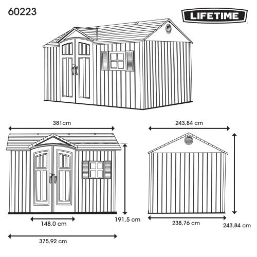 plastový domček LIFETIME 60223 SOL