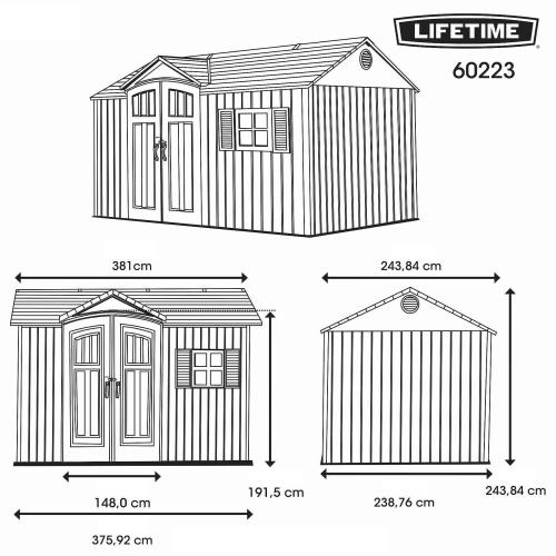 műanyag kerti ház LIFETIME 60223 SOL