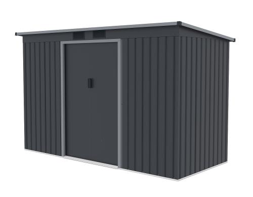 plechový domček LANITPLAST HALLE 94 ANTRACIT