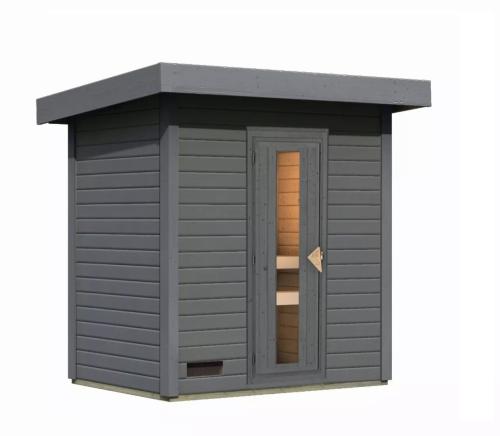 finn szauna KARIBU HYTTI 1 (97703) terragrau
