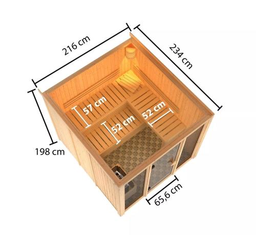 fínska sauna KARIBU ASKJA (35237)