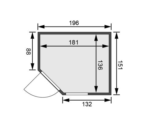 finn szauna KARIBU FIONA 1 (59672)