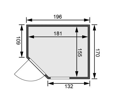 finn szauna KARIBU FIONA 2 (52595)