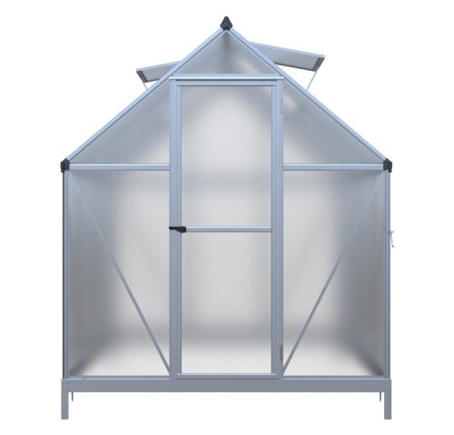 üvegház LANITPLAST SARANA 6x8 PC 4 mm ezüst színű