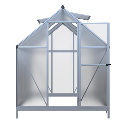 üvegház LANITPLAST SARANA 6x8 PC 4 mm ezüst színű