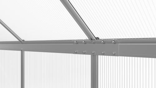 üvegház LANITPLAST SARANA 6x12 PC 4 mm ezüst színű