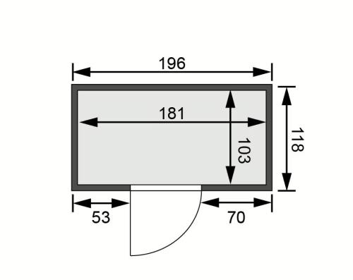 finn szauna KARIBU VARIADO (85570)