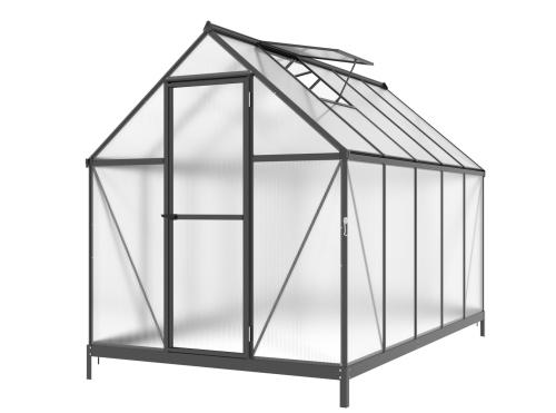 üvegház LANITPLAST SARANA 6x10 PC 4 mm fekete színű