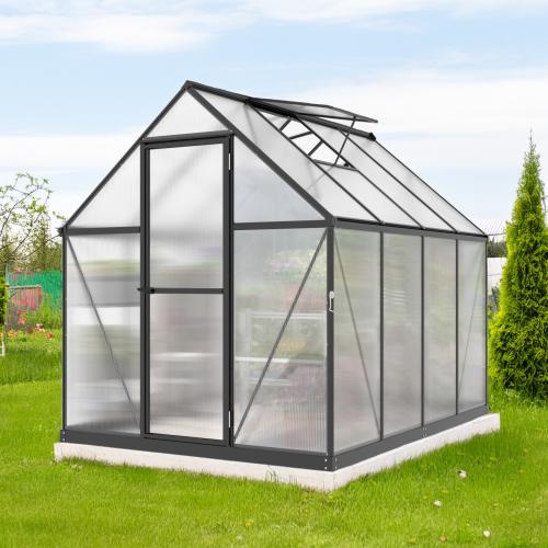 üvegház LANITPLAST SARANA 6x8 PC 4 mm fekete színű