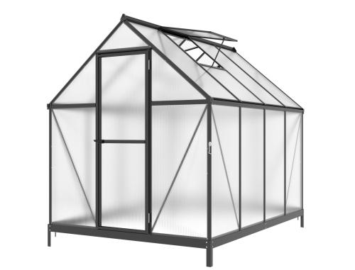 üvegház LANITPLAST SARANA 6x8 PC 4 mm fekete színű