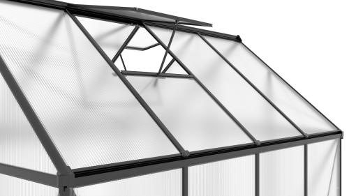 üvegház LANITPLAST SARANA 6x8 PC 4 mm fekete színű