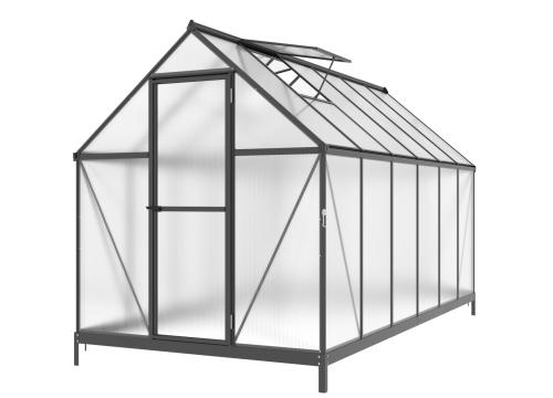 üvegház LANITPLAST SARANA 6x12 PC 4 mm fekete színű