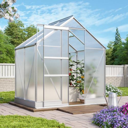 skleník VITAVIA APOLLO 2500 PC 4 mm strieborný