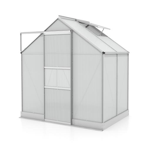 skleník VITAVIA APOLLO 2500 PC 4 mm strieborný